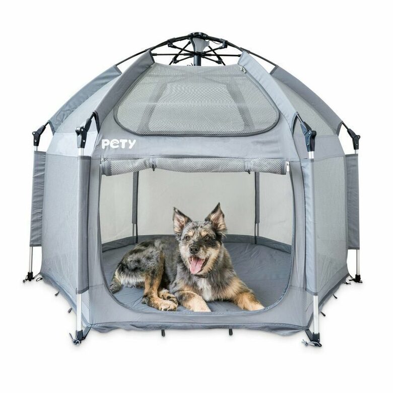 Set PETY playpen for dogs, big, with mat and cover